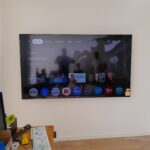 Wall-mounted flat screen TV installed by Melbourne North Handyman